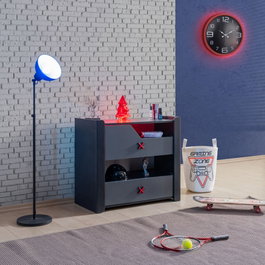 Hanah Home Cómoda Gaming Zone Antracita